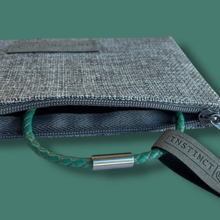 TEAL LEATHER BRACELET | SLIM BAND image 5
