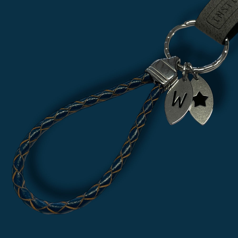 LEATHER KEYRING | OCEAN image 1