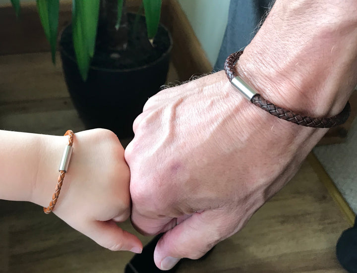 GRANDAD + ME  - Matching Leather Bracelets for Grandad and Grandchildren image 9