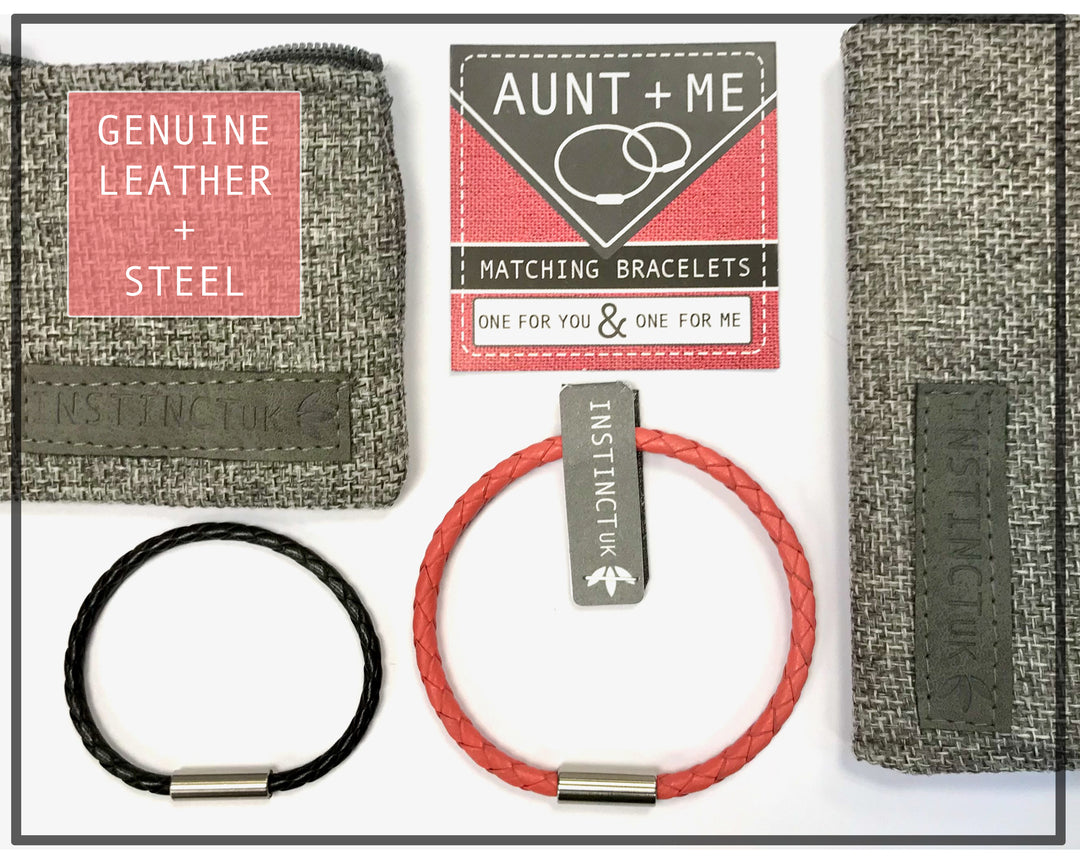 AUNT + ME  Aunt/Niece - Nephew Matching Leather Bracelets image 0