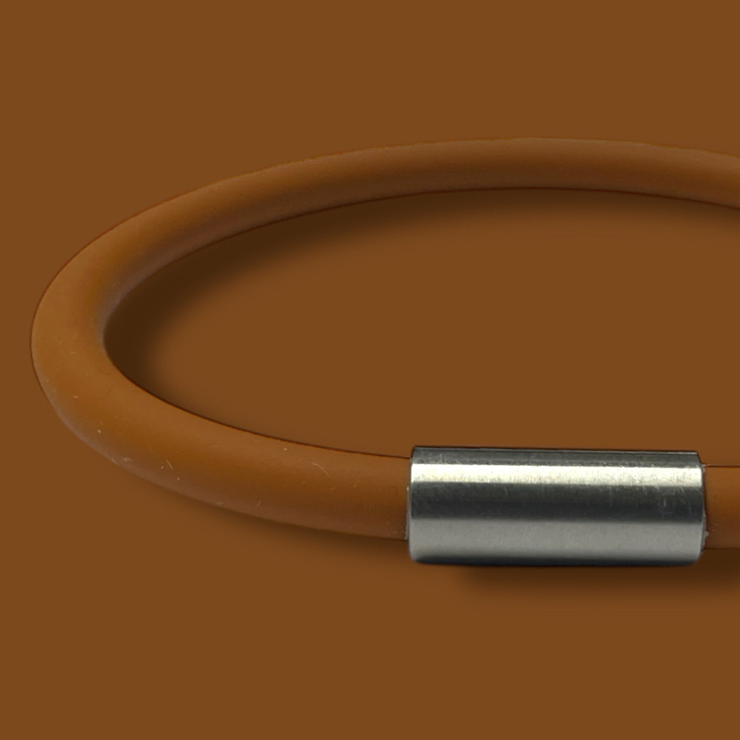 TAN SILICONE BRACELET image 0
