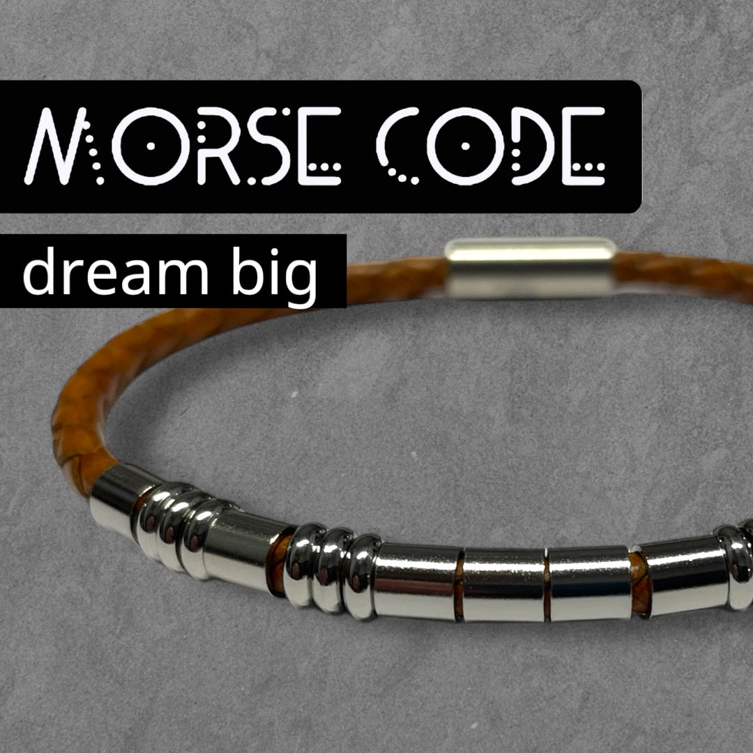 DREAM BIG - MORSE CODE BRACELET image 0