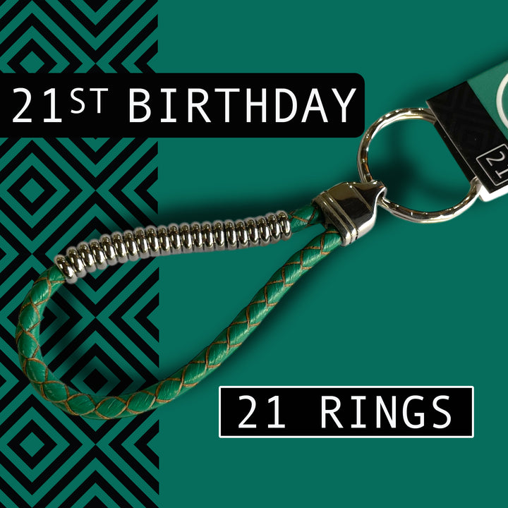 21st BIRTHDAY KEYRING image 3