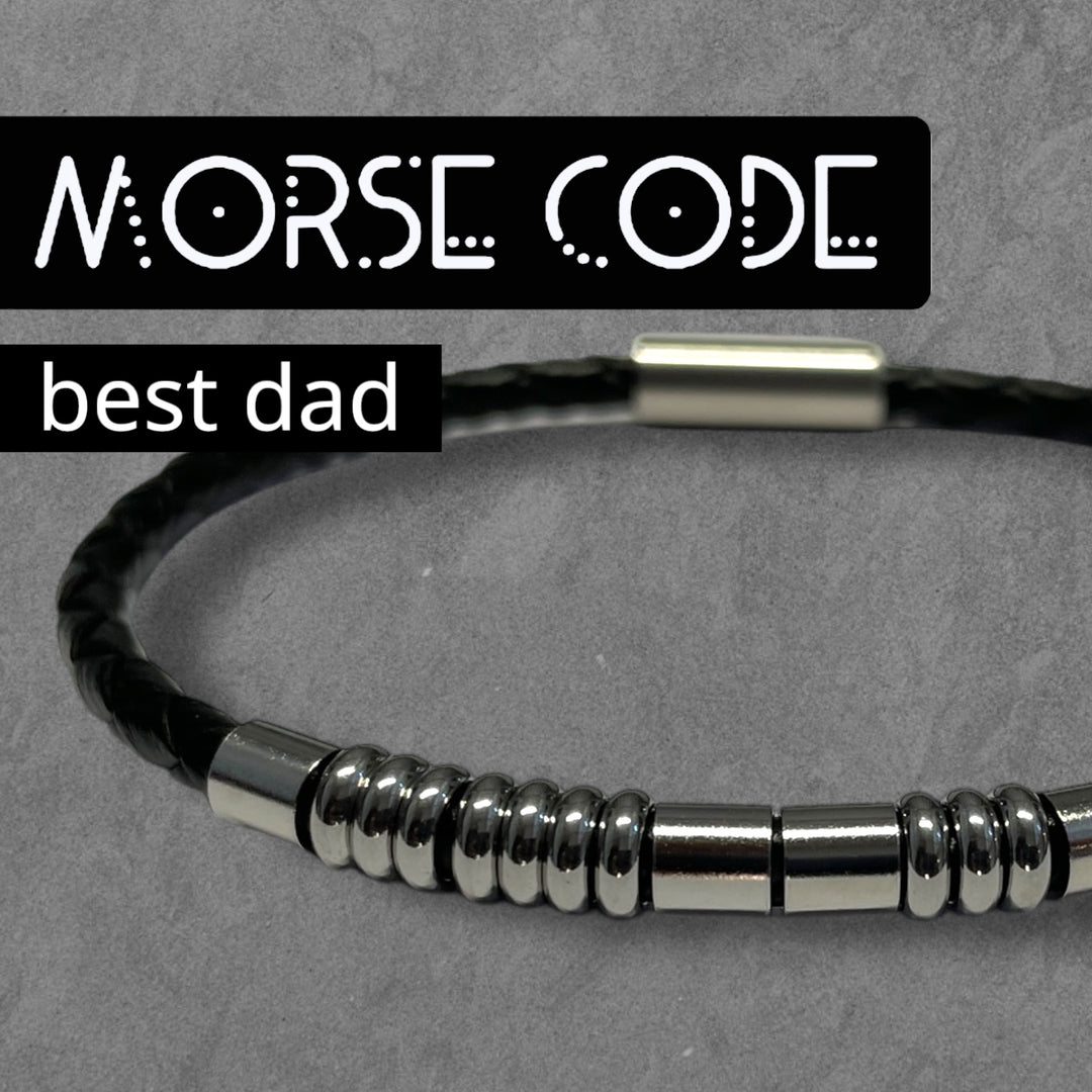BEST DAD - MORSE CODE BRACELET image 0