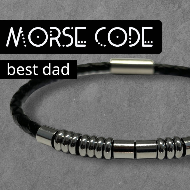 BEST DAD - MORSE CODE BRACELET image 0