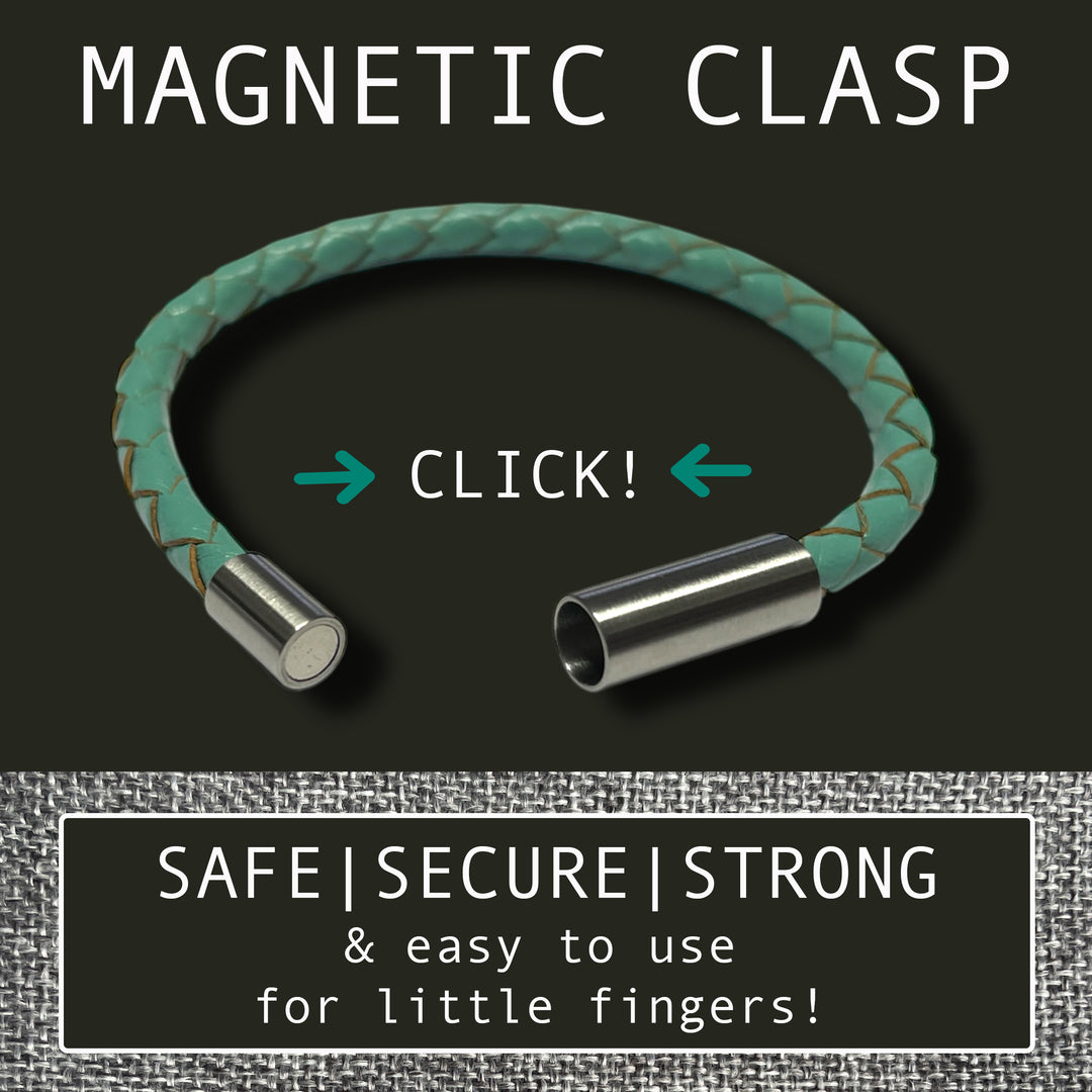 KIDS LEATHER BRACELET | TURQUOISE image 2
