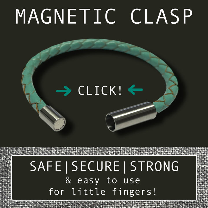 KIDS LEATHER BRACELET | TURQUOISE image 2