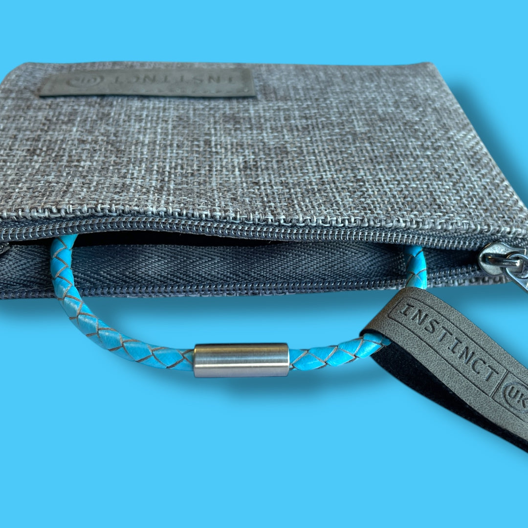 BLUE LEATHER BRACELET | SLIM BAND image 5