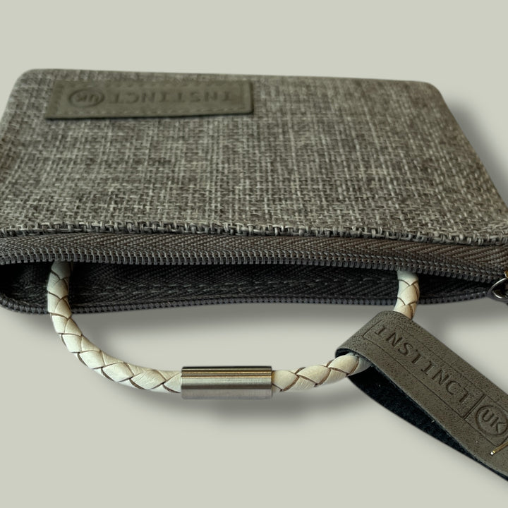 WHITE LEATHER BRACELET | SLIM BAND image 5