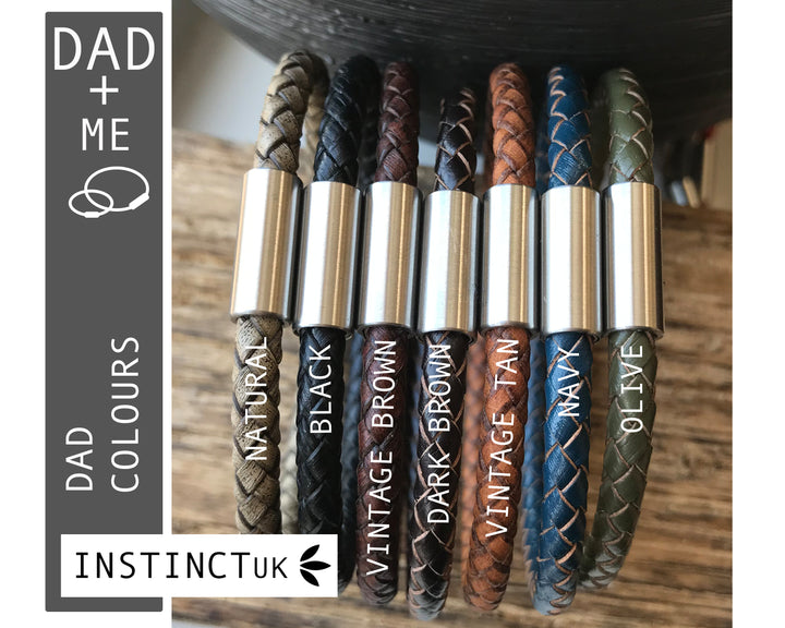 GRANDAD + ME  - Matching Leather Bracelets for Grandad and Grandchildren image 3