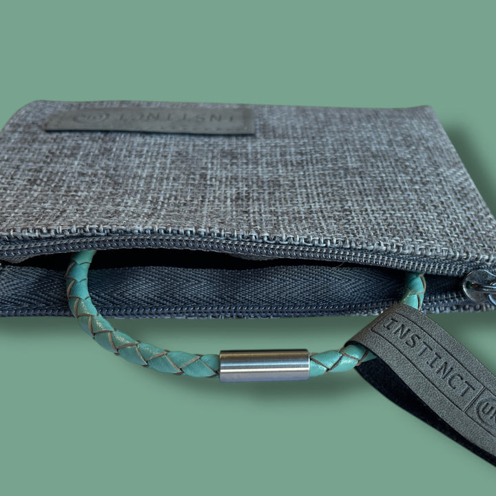TURQUOISE LEATHER BRACELET | SLIM BAND image 4