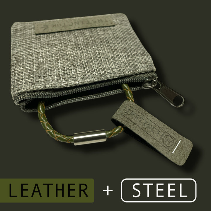 KIDS LEATHER BRACELET | OLIVE image 3