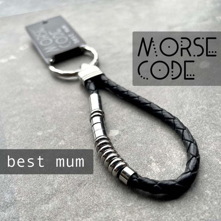 BEST MUM | MORSE CODE KEYRING image 0