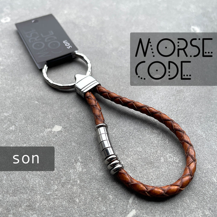 SON | MORSE CODE KEYRING image 0