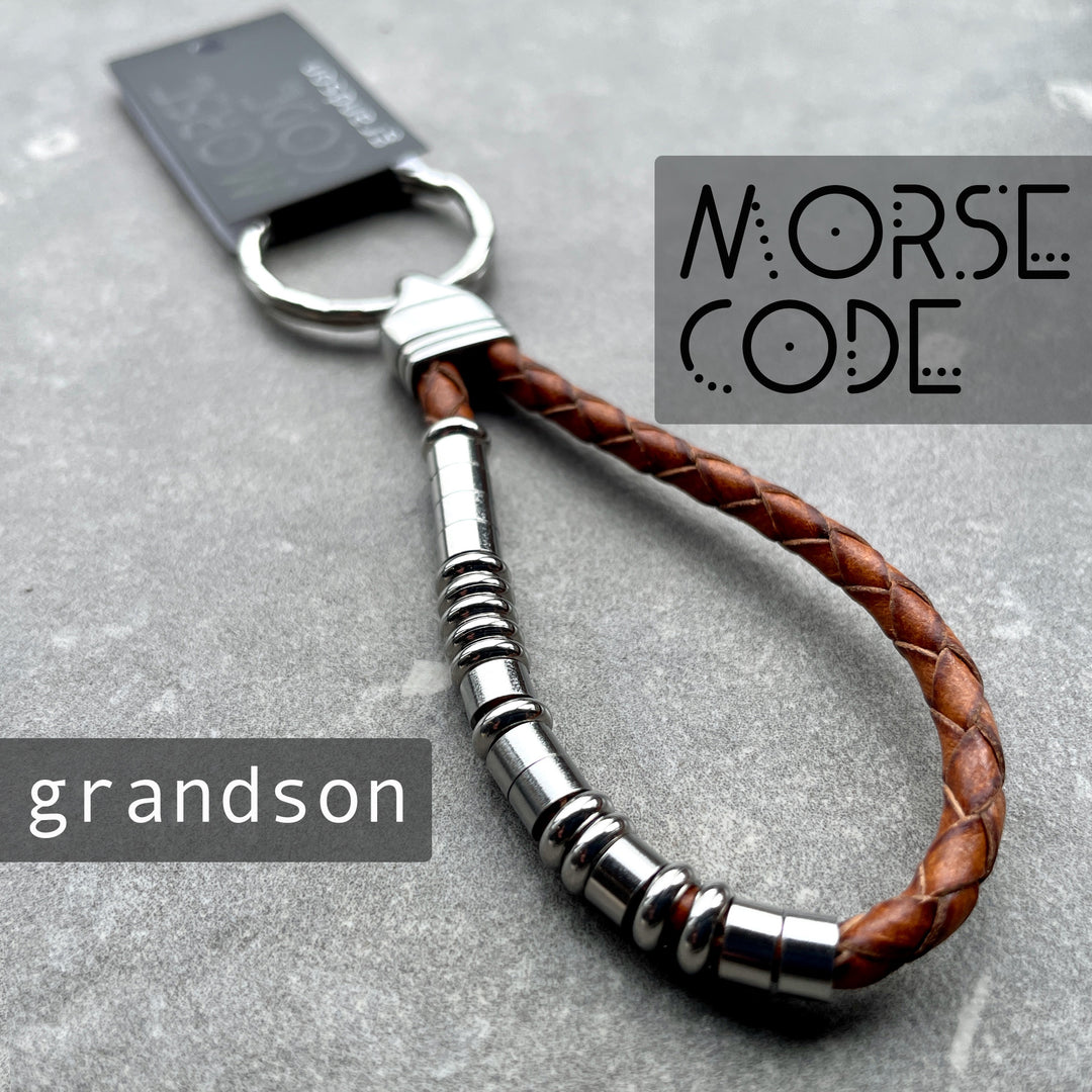 GRANDSON | MORSE CODE KEYRING image 0