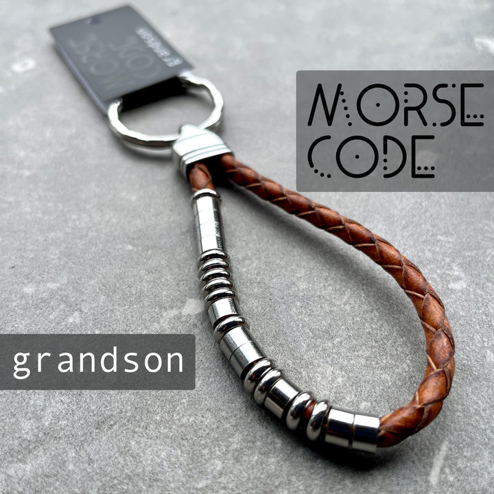 GRANDSON | MORSE CODE KEYRING image 0