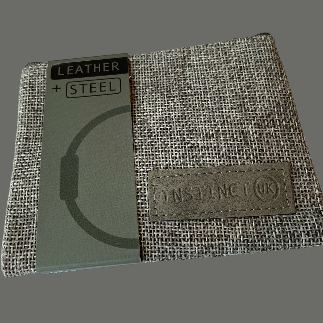 GREY LEATHER BRACELET | SLIM BAND image 4