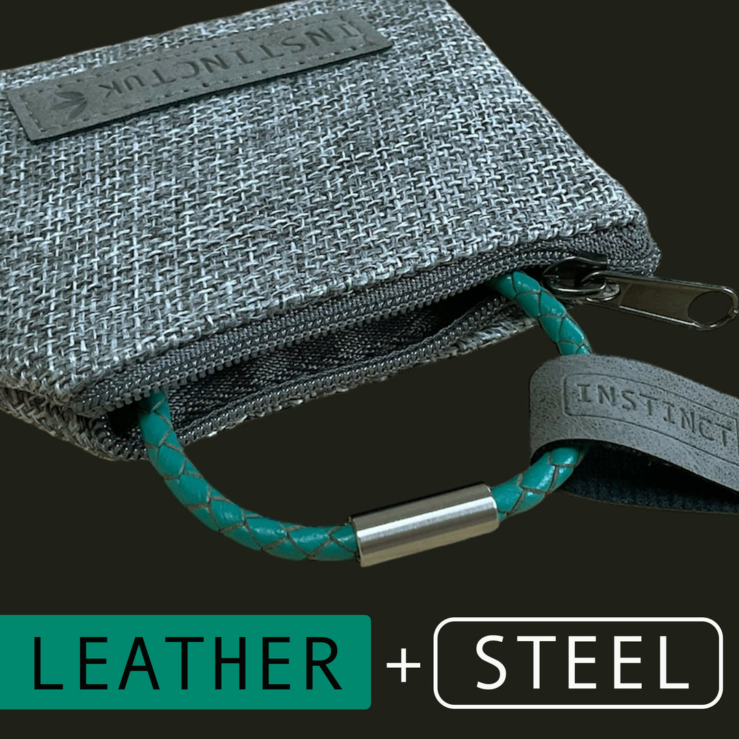 KIDS LEATHER BRACELET | TEAL image 1