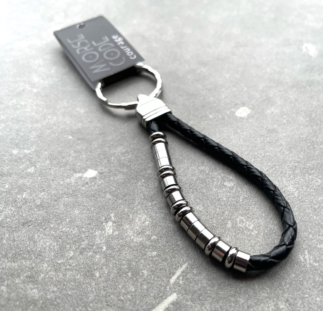 COURAGE | MORSE CODE KEYRING image 5