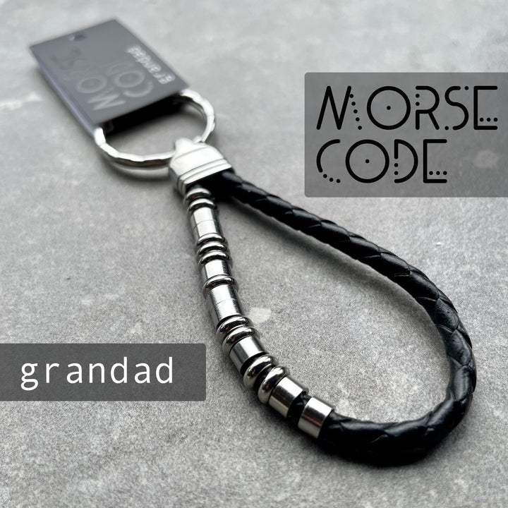 GRANDAD | MORSE CODE KEYRING image 0