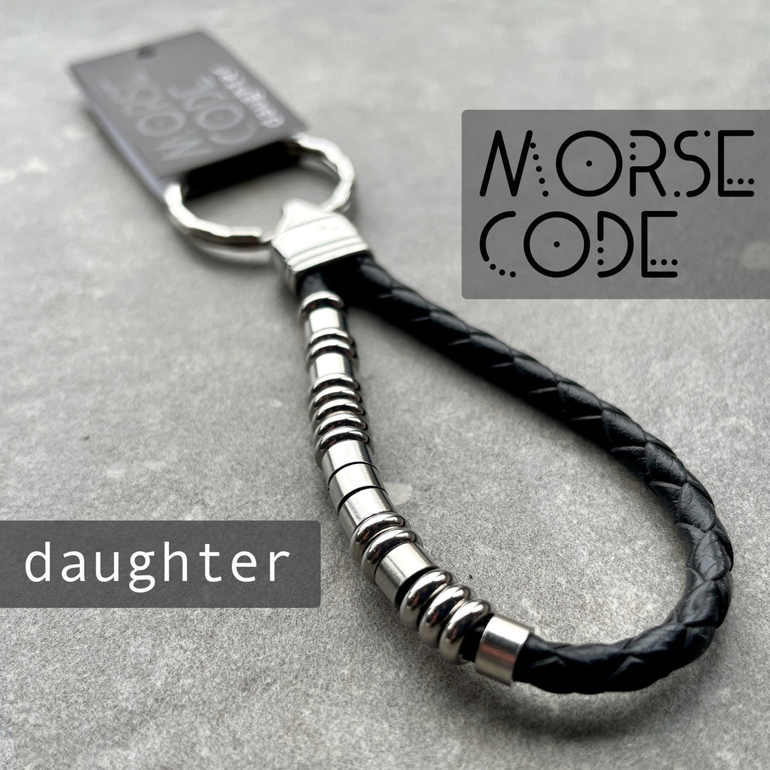 DAUGHTER | MORSE CODE KEYRING image 0