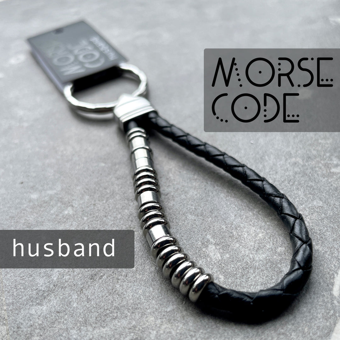 HUSBAND | MORSE CODE KEYRING image 0