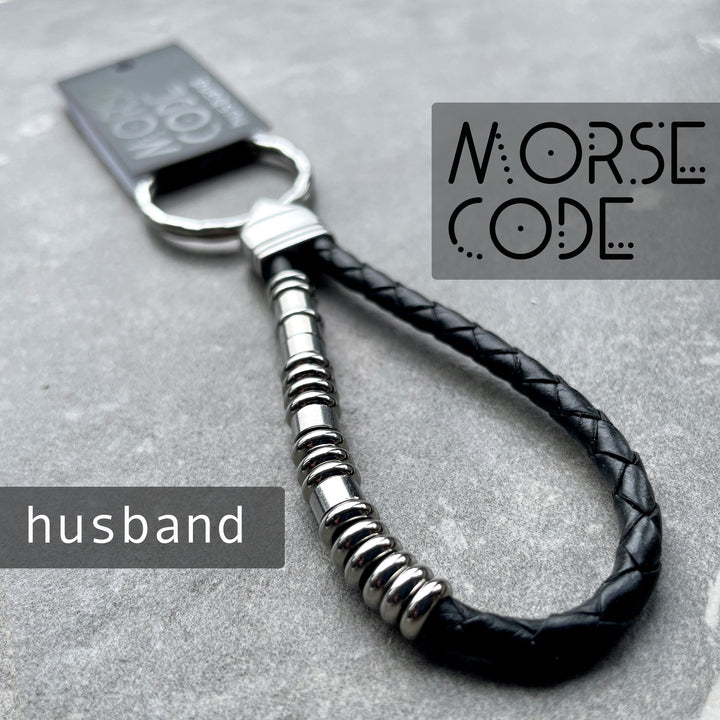 HUSBAND | MORSE CODE KEYRING image 0