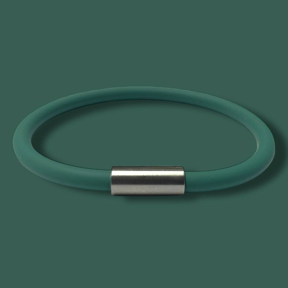 TEAL SILICONE BRACELET image 1