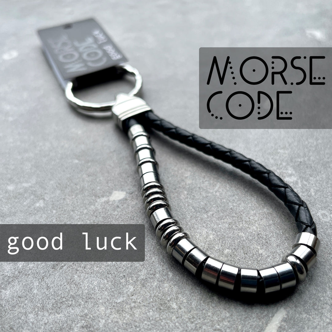 GOOD LUCK | MORSE CODE KEYRING image 0