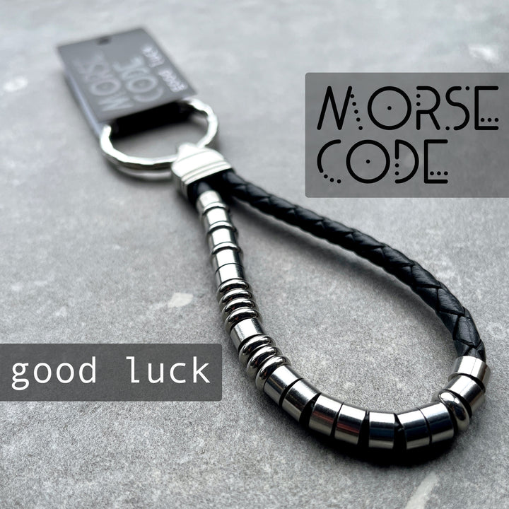 GOOD LUCK | MORSE CODE KEYRING image 0
