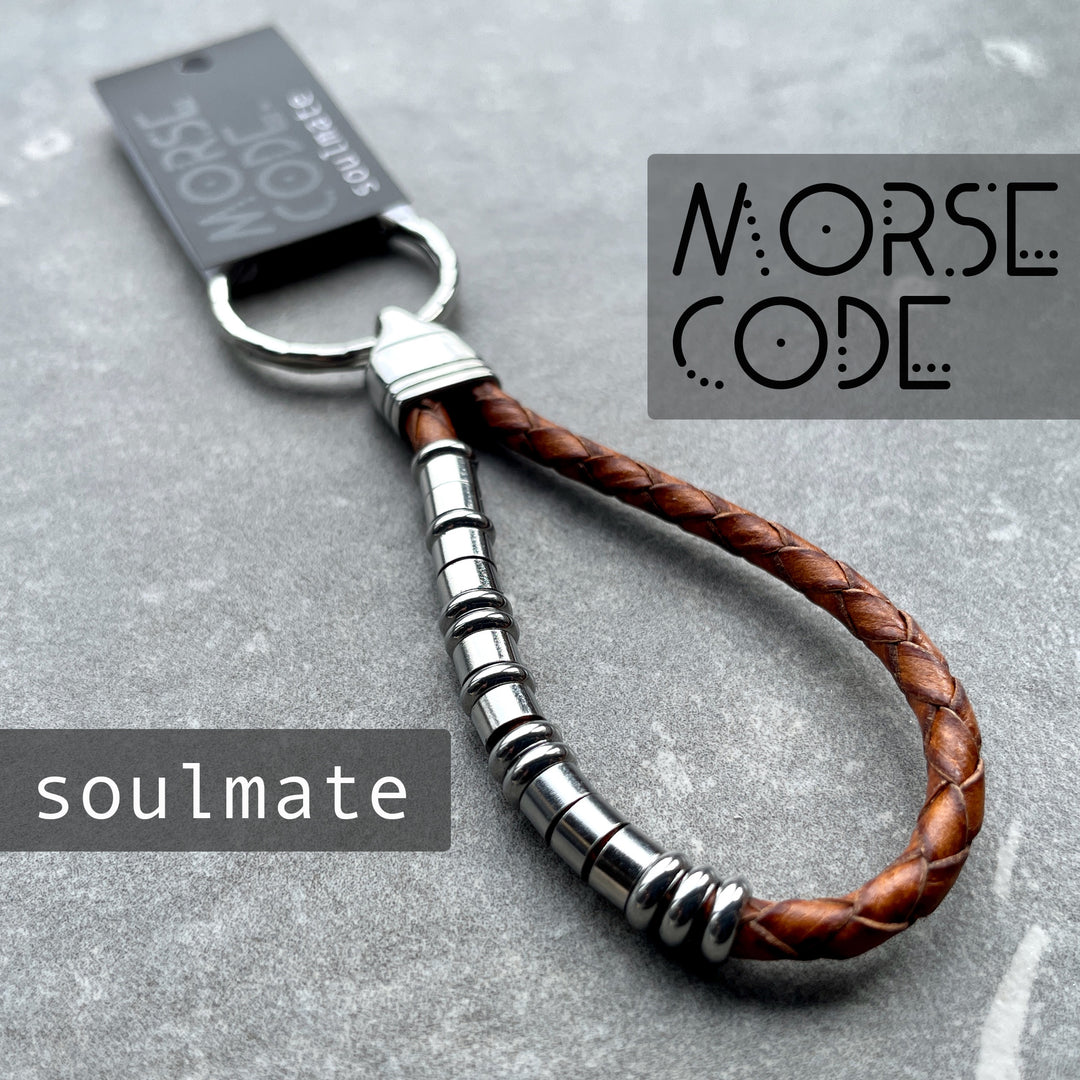 SOULMATE | MORSE CODE KEYRING image 0