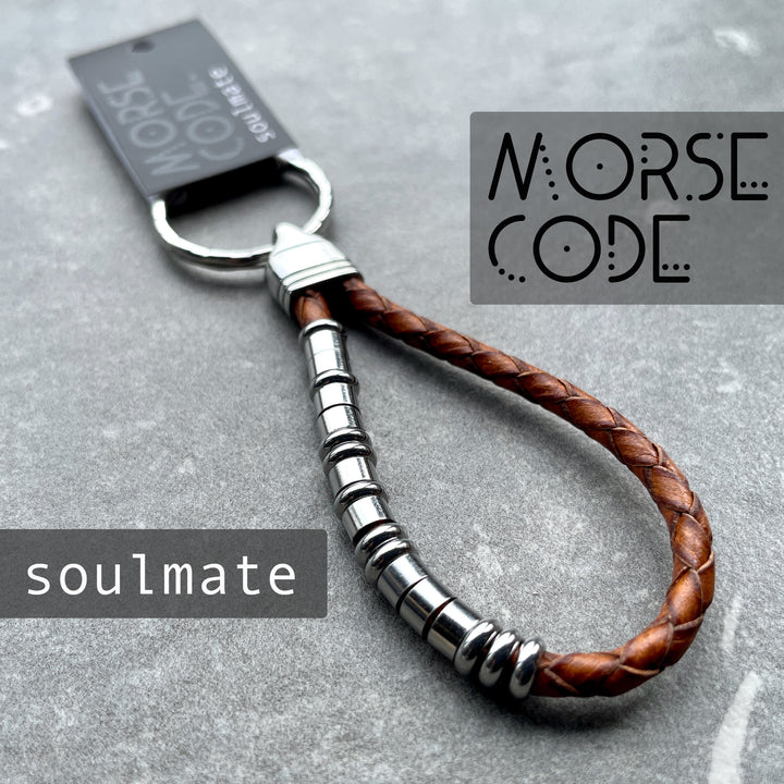 SOULMATE | MORSE CODE KEYRING image 0