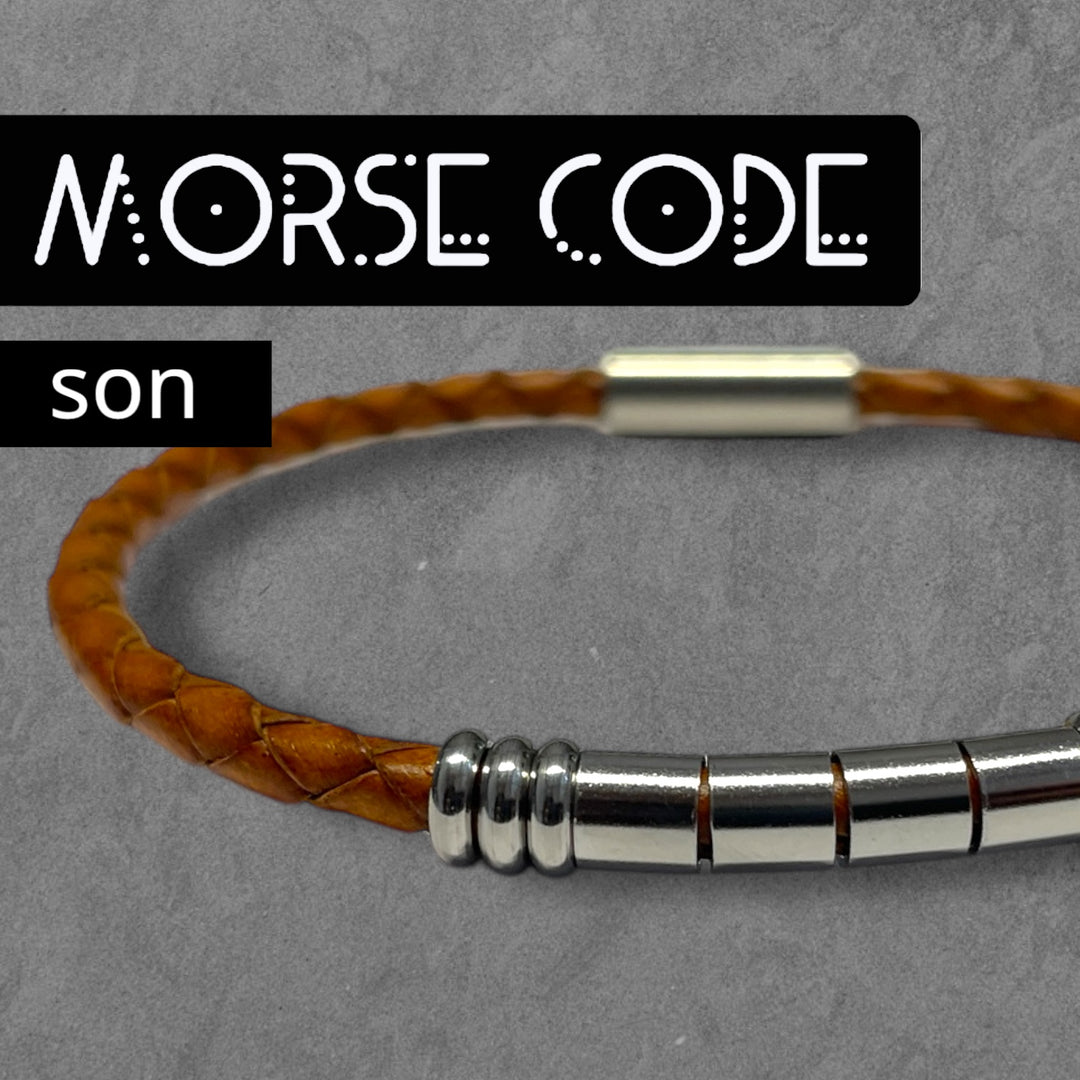 SON - MORSE CODE BRACELET image 0