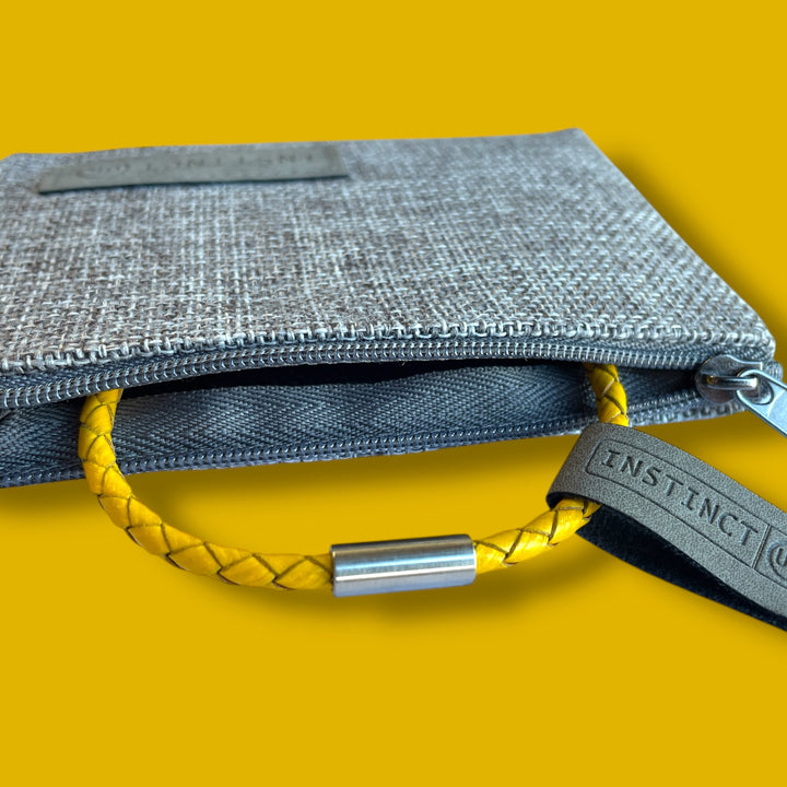 YELLOW LEATHER BRACELET | SLIM BAND image 5