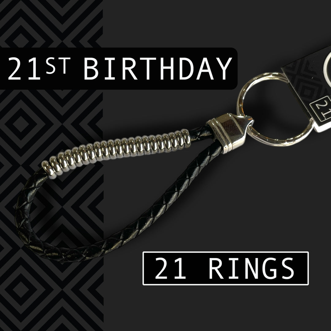 21st BIRTHDAY KEYRING image 0
