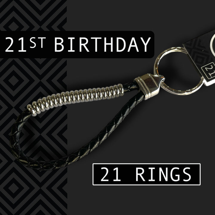 21st BIRTHDAY KEYRING image 0