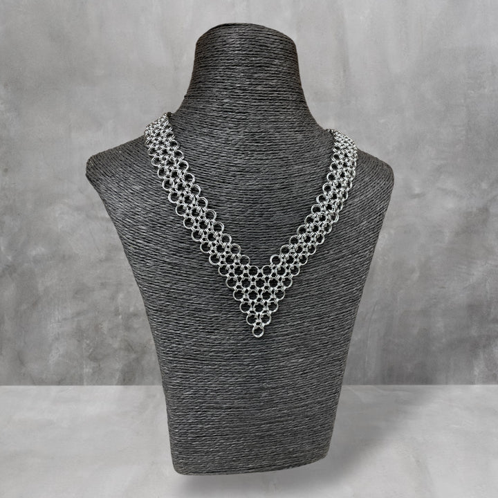 Japanese Armour Chain Maille V Necklace