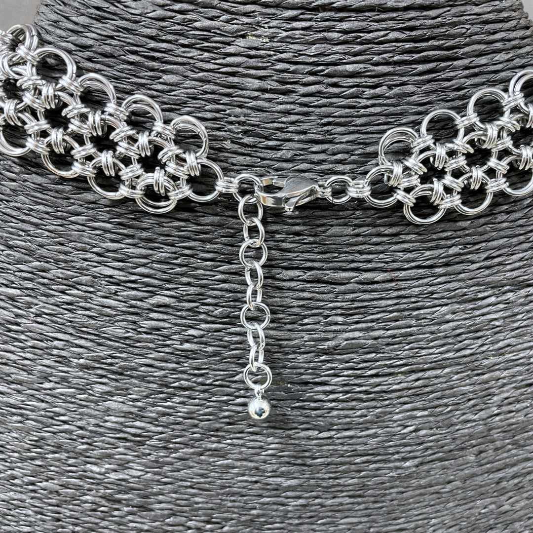 Japanese Armour Chain Maille V Necklace