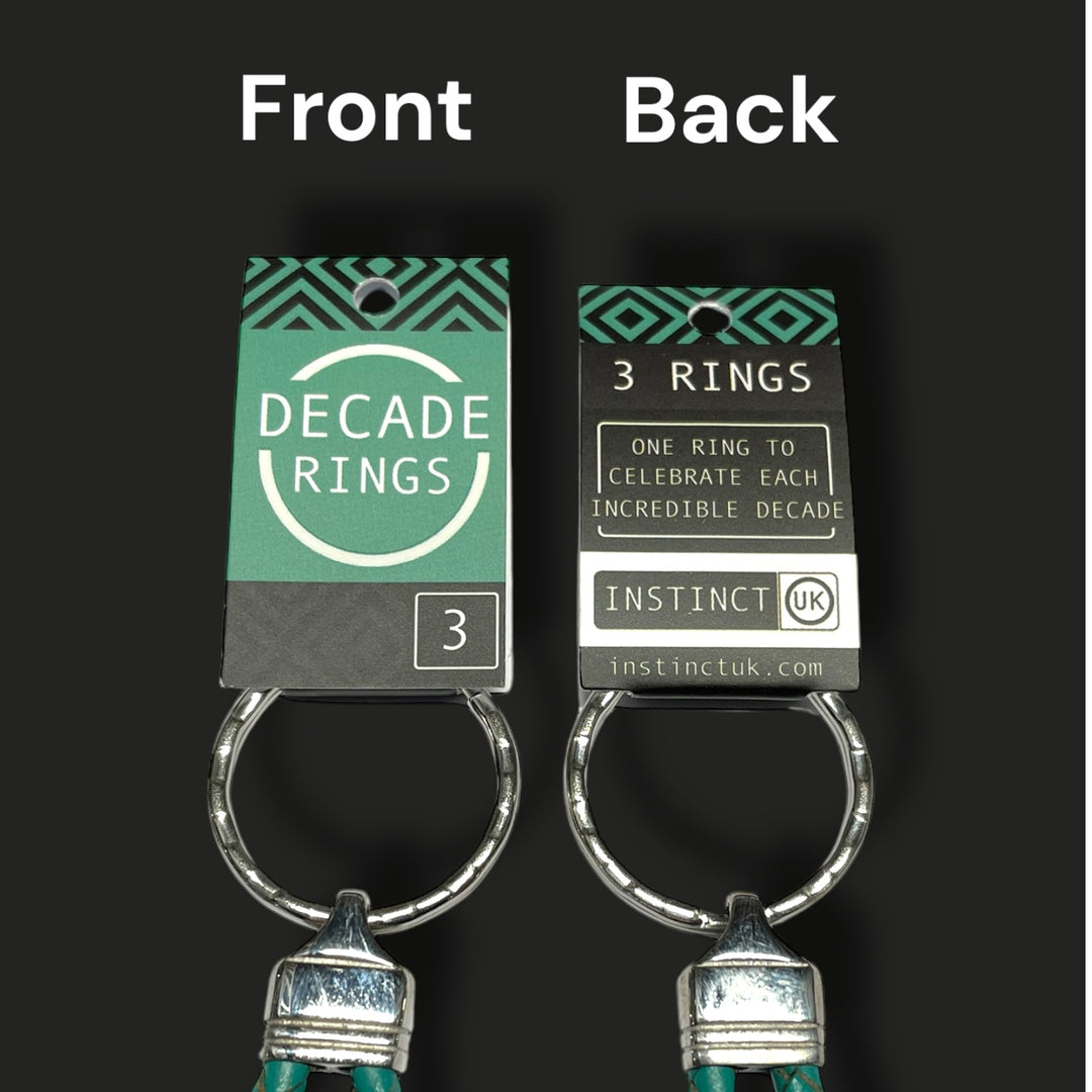 30th BIRTHDAY KEYRING | 3 DECADES | 3 RINGS image 7