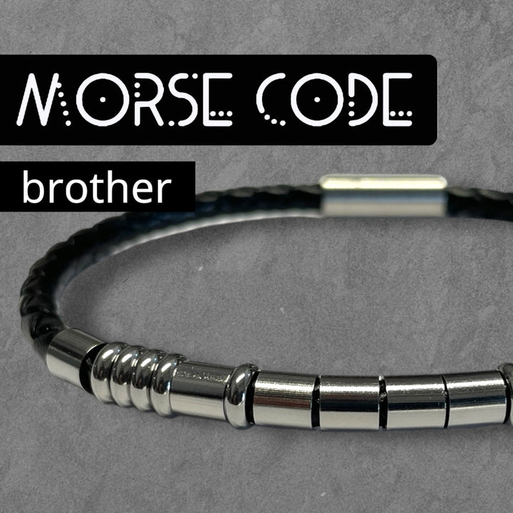 BROTHER - MORSE CODE BRACELET image 0