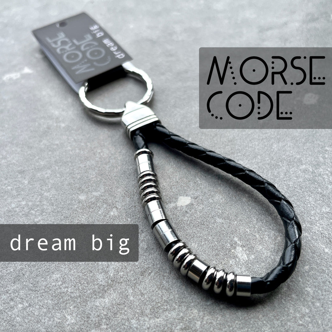DREAM BIG | MORSE CODE KEYRING image 0
