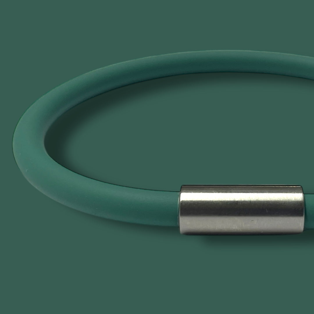TEAL SILICONE BRACELET image 0