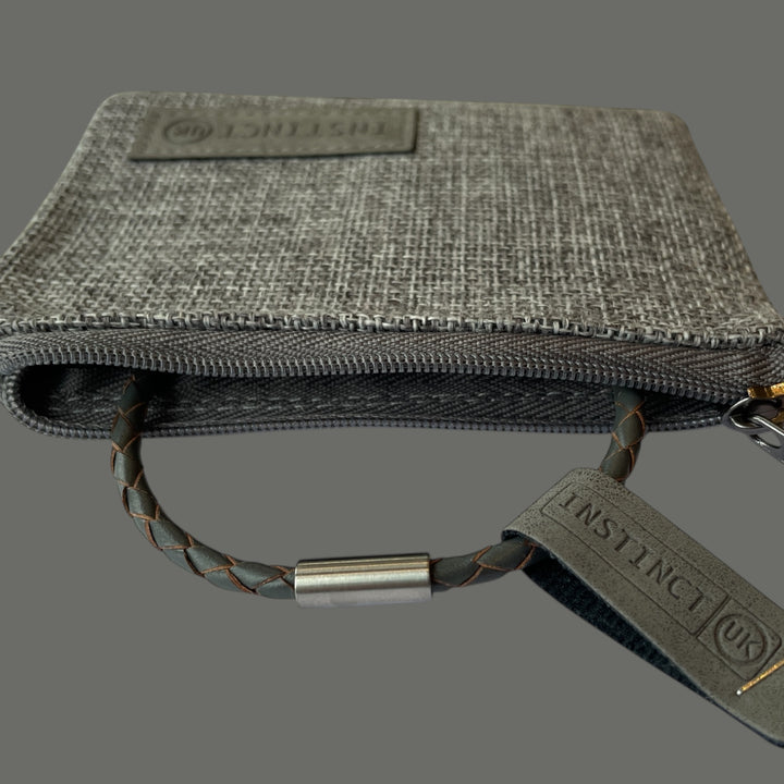 GREY LEATHER BRACELET | SLIM BAND image 5