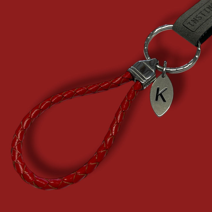 LEATHER KEYRING | RED image 1