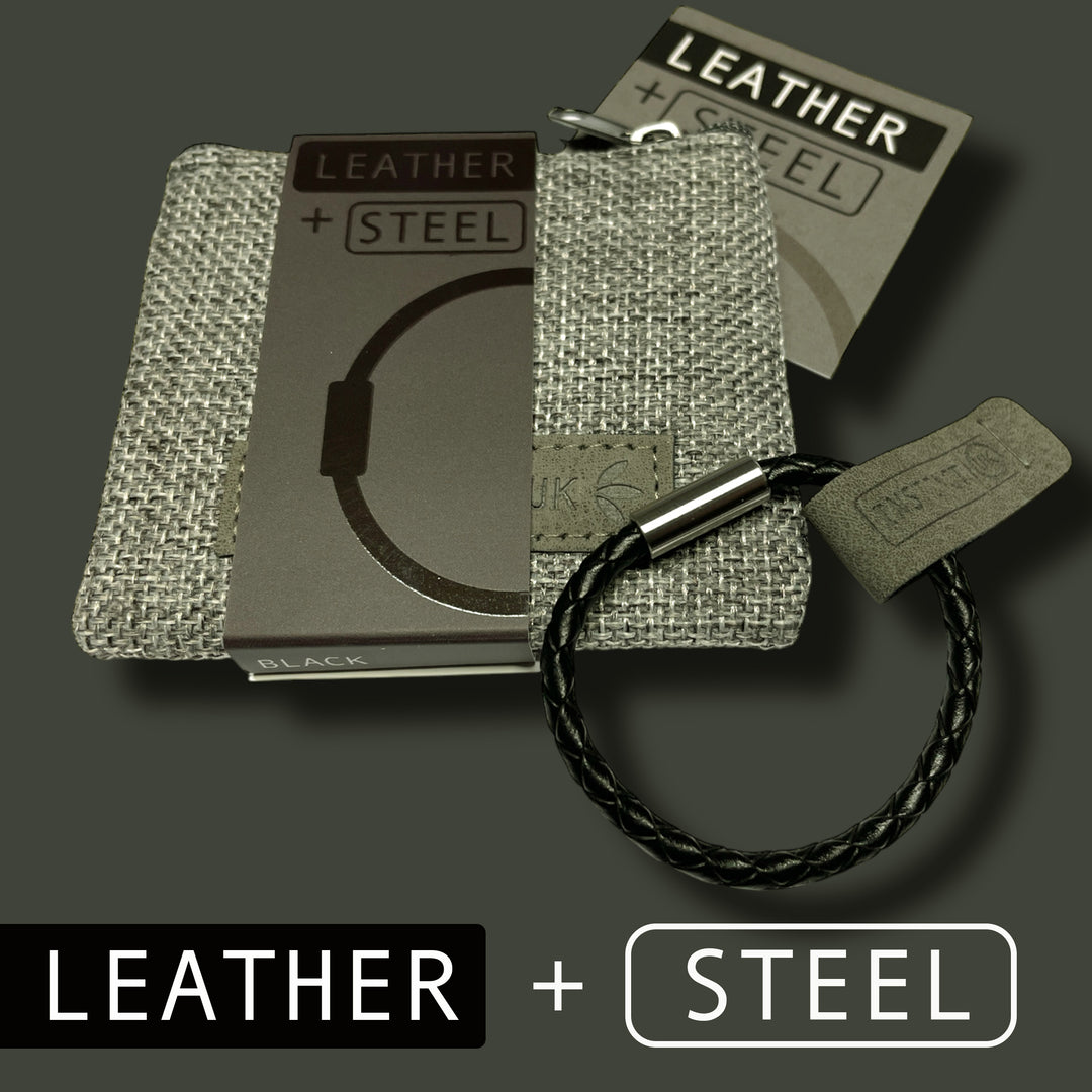 KIDS LEATHER BRACELET | BLACK image 3
