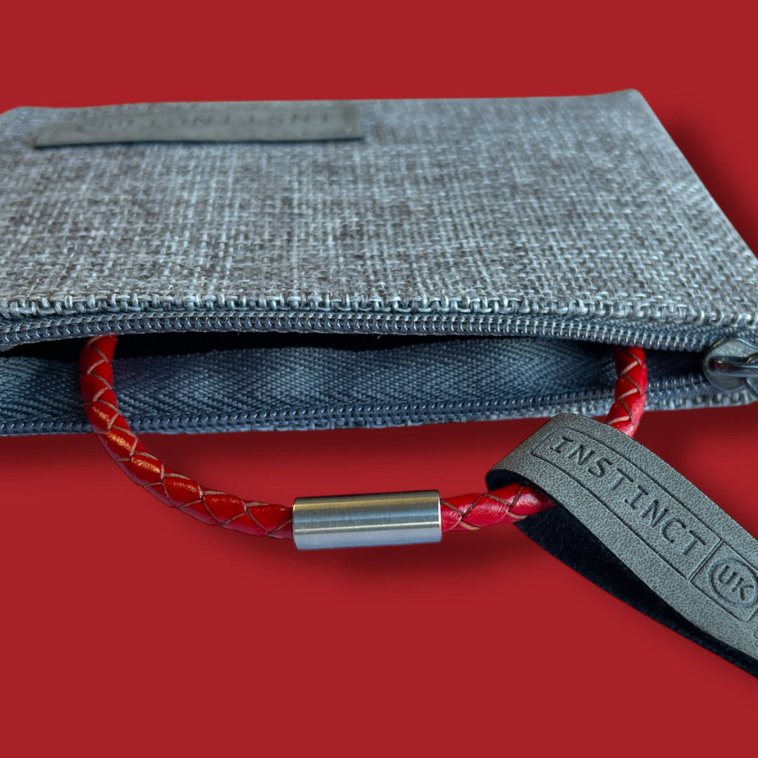 RED LEATHER BRACELET | SLIM BAND image 5