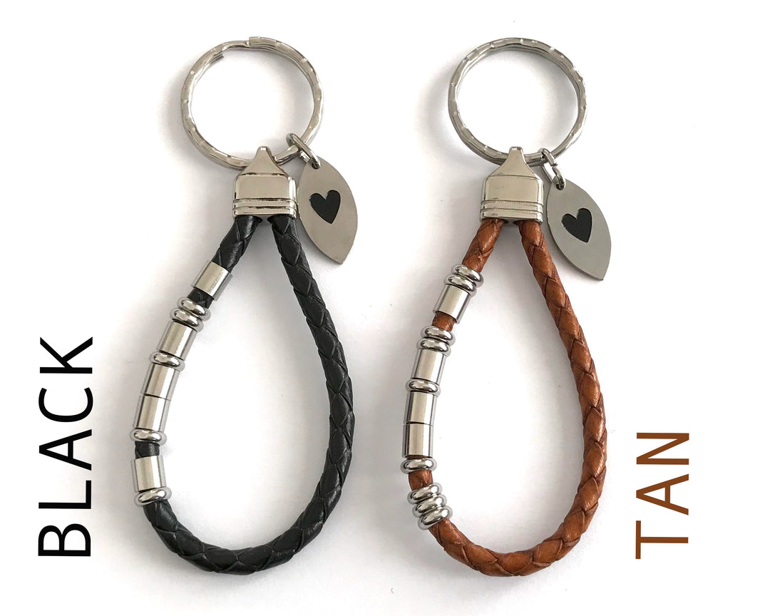 ROMANTIC INITIALS - Morse Code Keyring image 2