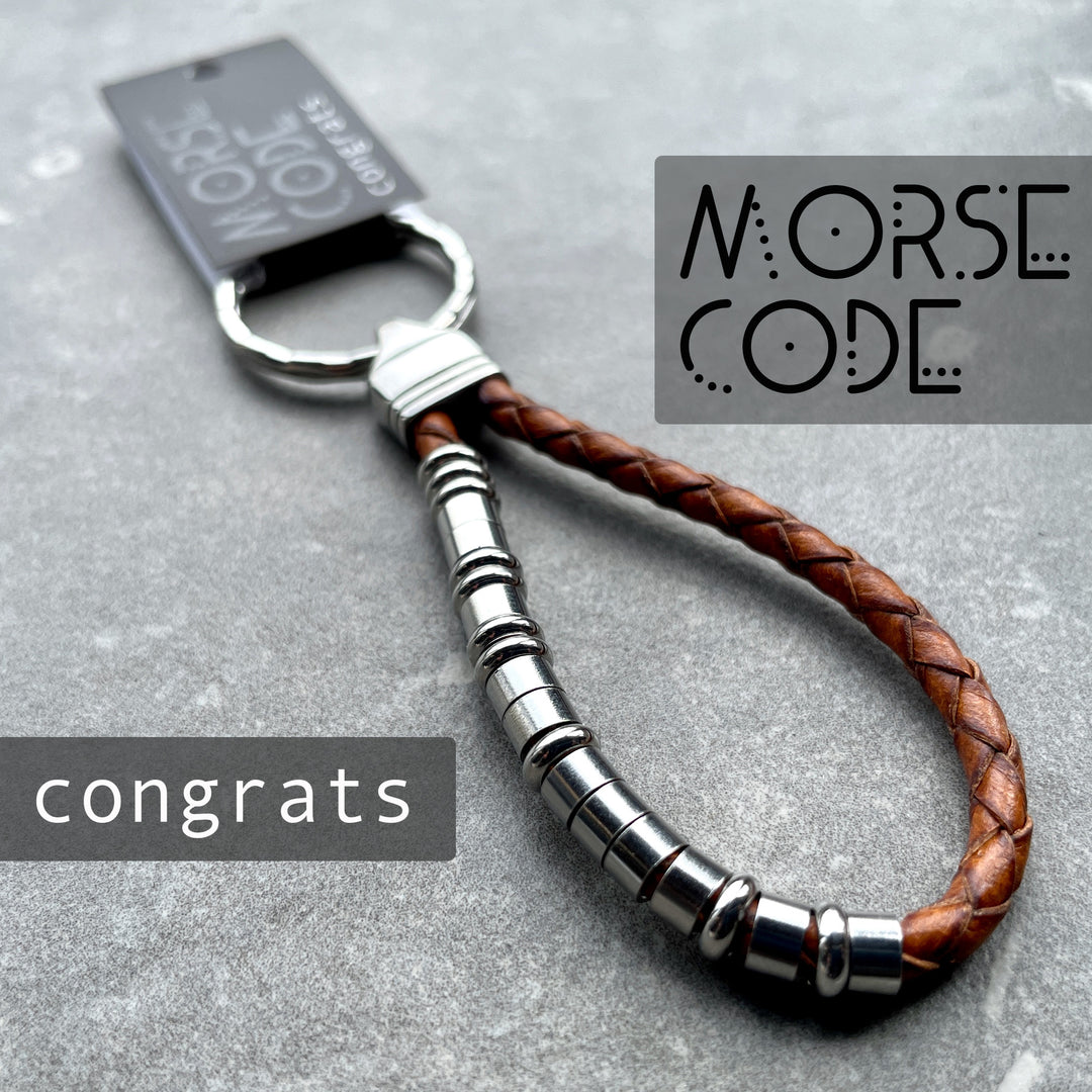 CONGRATS | MORSE CODE KEYRING image 0