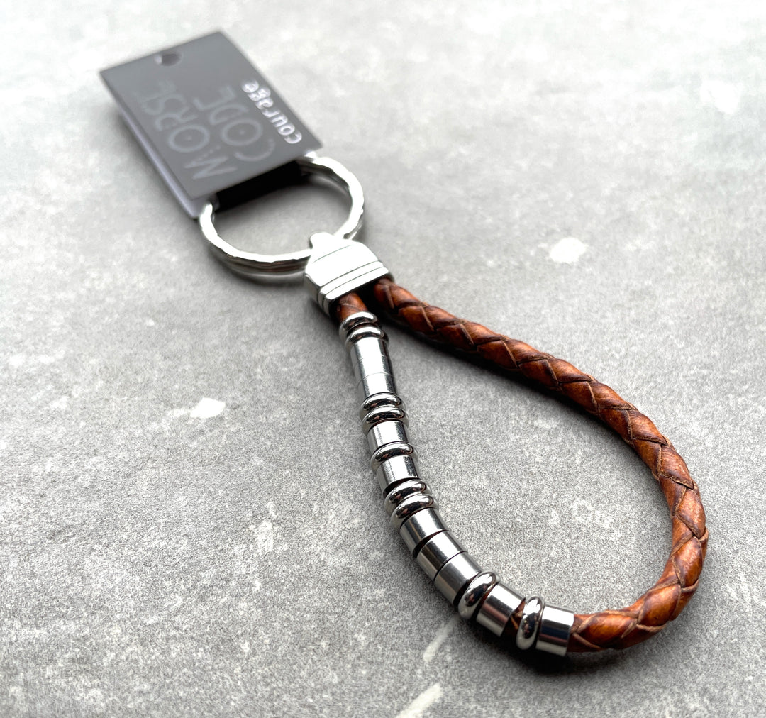 COURAGE | MORSE CODE KEYRING image 4