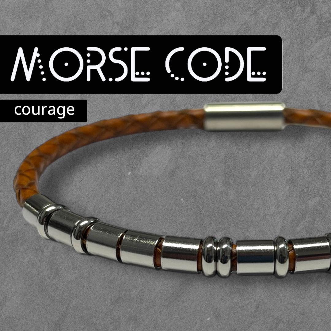 COURAGE - MORSE CODE BRACELET image 0